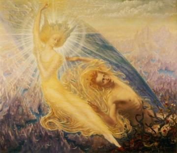 Angel of Splendour Artwork by Jean Delville