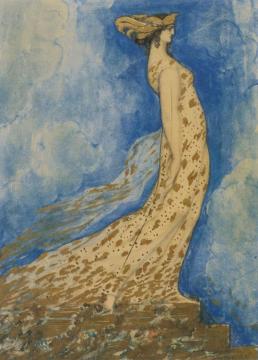 The Swan Girl Artwork by Jean Delville