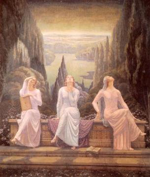 The School Of Silence Artwork by Jean Delville