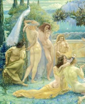 L'ecole De Platon (particolare) Artwork by Jean Delville