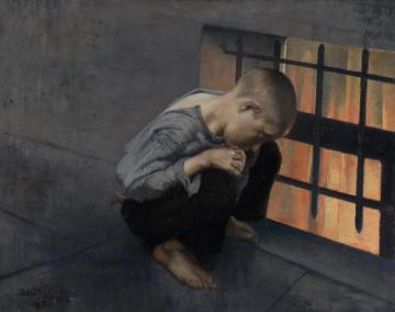 L'Affame(1887) Artwork by Jean Delville