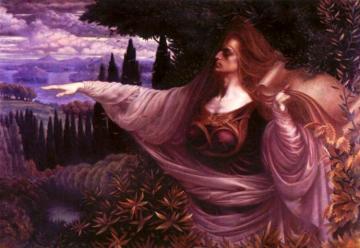 The Oracle At Dordonna Artwork by Jean Delville