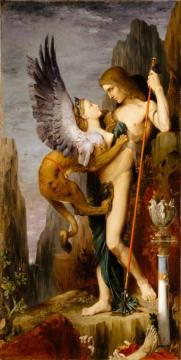 Oedipus und die Sphinx Artwork by Gustave Moreau