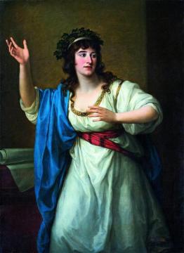 Portrait of the Impromptu Virtuoso Teresa Bandettini-Landucci of Lucca Artwork by Angelica Kauffmann