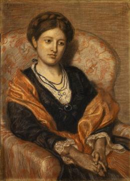 Portrait Of Miss Iza Duffus Hardy Artwork by Ford Madox Brown