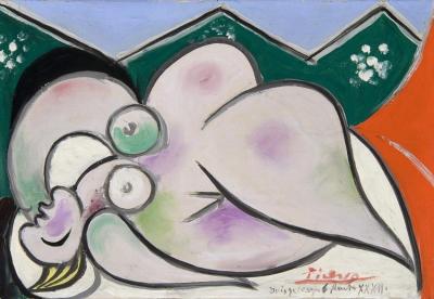 Reclining Woman Artwork by Pablo Picasso