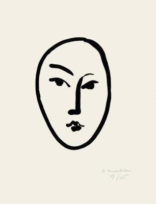 Large Mask (grande Masque) Artwork by Henri Matisse