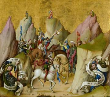 The Meeting Of The Three Kings With David And Isaiah Artwork by Master of the Saint Bartholomew Altarpiece