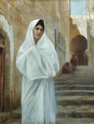 Young Girl, Jerusalem Artwork by Theodoros Ralli