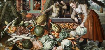 Market Scene Artwork by Pieter Aertsen