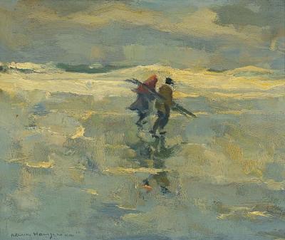 Wood Gatherers Artwork by Armin Hansen