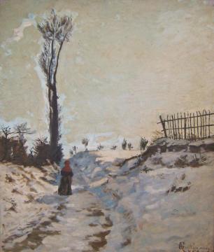 Chemin Creux,effet De Neige,1869 Artwork by Armand Guillaumin