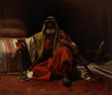 An Arab Sheik(c.1870) Artwork by Léon Joseph Florentin Bonnat