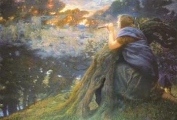 Twilight Fantasies,1911 Artwork by Edward Robert Hughes