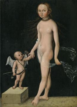 Venus And Cupid Artwork by Lucas Cranach the Elder