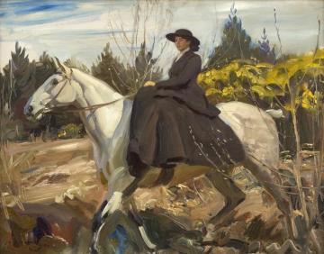 The Morning Ride,1914 Artwork by Sir Alfred James Munnings