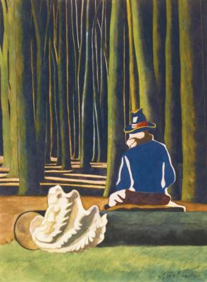 The Poet In The Forest, Shell. The Tobacco Pot,1935 Artwork by Leon Spilliaert