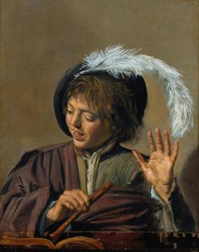 Singing Boy With Flute Artwork by Frans Hals