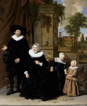 Portrait Of A Dutch Family Artwork by Frans Hals