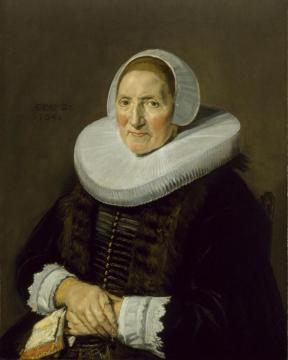 Portrait Of An Elderly Woman Artwork by Frans Hals