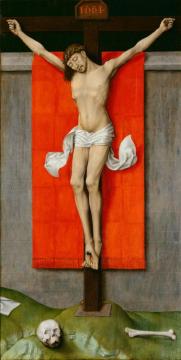 The Crucifixion, With The Virgin And Saint John The Evangelist Mourning Ii Artwork by Rogier van der Weyden