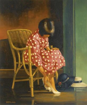 White Stilettos Artwork by Jack Vettriano