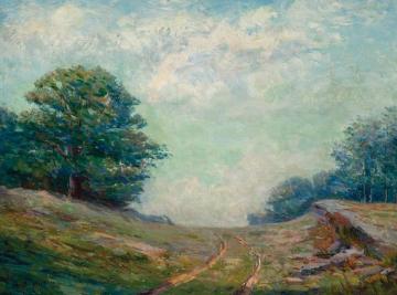 Landscape With Road Artwork by Ellen Axson Wilson