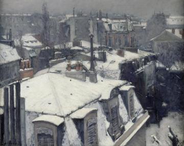 Vue De Toits(effet De Neige) Artwork by Gustave Caillebotte