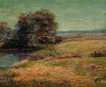 Landscape With Trees And Water Artwork by Ellen Axson Wilson