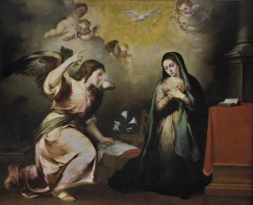 The Annunciation, Between Circa 1648 And Circa 1655 Artwork by Bartolomé Esteban Murillo