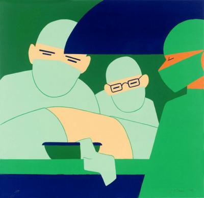 Operating Theatre,1970 Artwork by Nicholas Monro