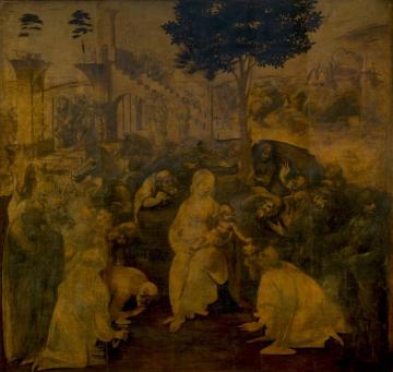 The Adoration Of The Magi Artwork by Leonardo da Vinci