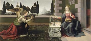 Annunciation Artwork by Leonardo da Vinci