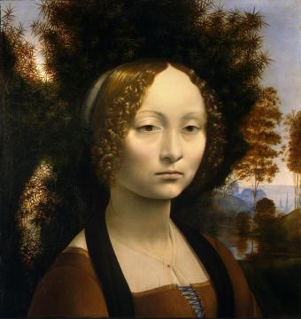 Ginevra De' Benci Artwork by Leonardo da Vinci