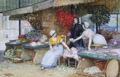 The Market Place Artwork by Robert Walker Macbeth