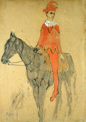 Jester On Horseback Artwork by Pablo Picasso