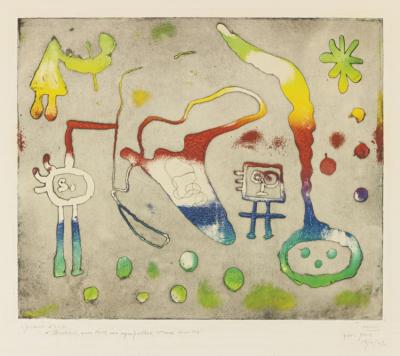 Serie I-one Plate Artwork by Joan Miró