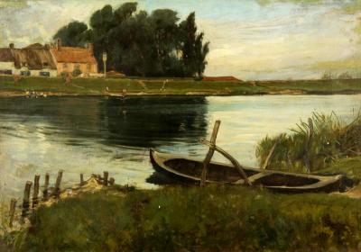 View Of Hilgay, Downham Market Artwork by Robert Walker Macbeth