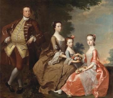 The Thistlethwayte Family Artwork by Thomas Hudson