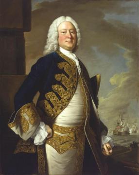 Portrait Of Admiral John Byng(1704-1757) Artwork by Thomas Hudson