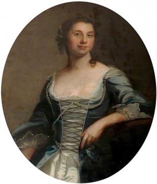 Portrait Of A Lady,traditionally Identified As Kitty Clive, 1711-1785 Artwork by Thomas Hudson