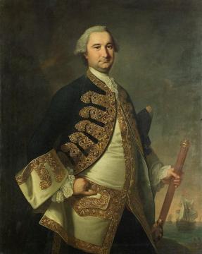 Rear-admiral Richerd Tyrell Artwork by Thomas Hudson