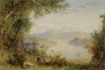 View On The Hudson River Artwork by Thomas Creswick