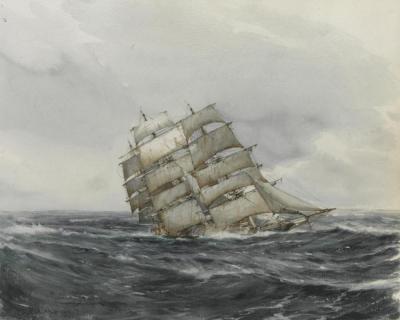 Untitled Boat Artwork by Montague Dawson