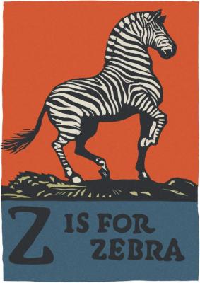 Alphabet - Z Is For Zebra Artwork by C.b. Falls