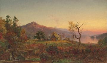 Fisherman's House,greenwood Lake(new Jersey),1877 Artwork by Jasper Francis Cropsey