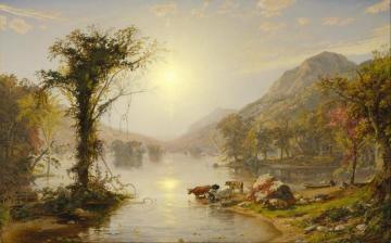 Autumn On Greenwood Lake Artwork by Jasper Francis Cropsey