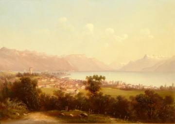 Lake Lucerne,1859 Artwork by Jervis McEntee