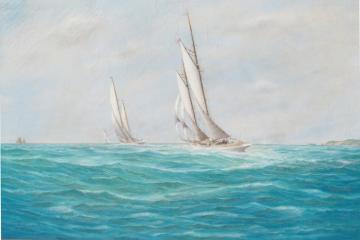 Sailing Off The Outer Banks Artwork by John Arnold