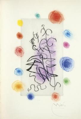 Le Visage S'invente. Eau-forte De Joan Miro Artwork by Joan Miró